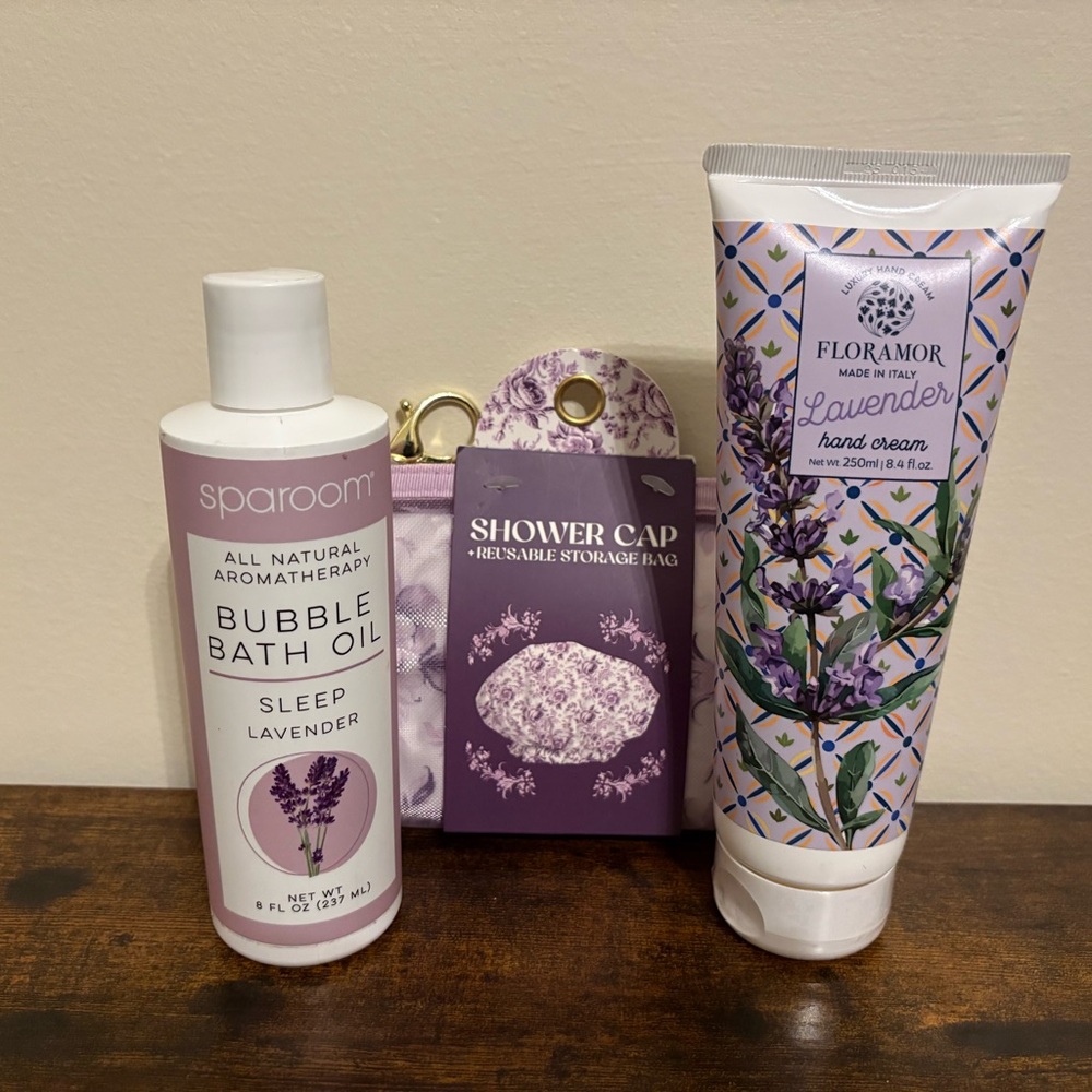 Sleep Lavender Bubble Bath Oil Set